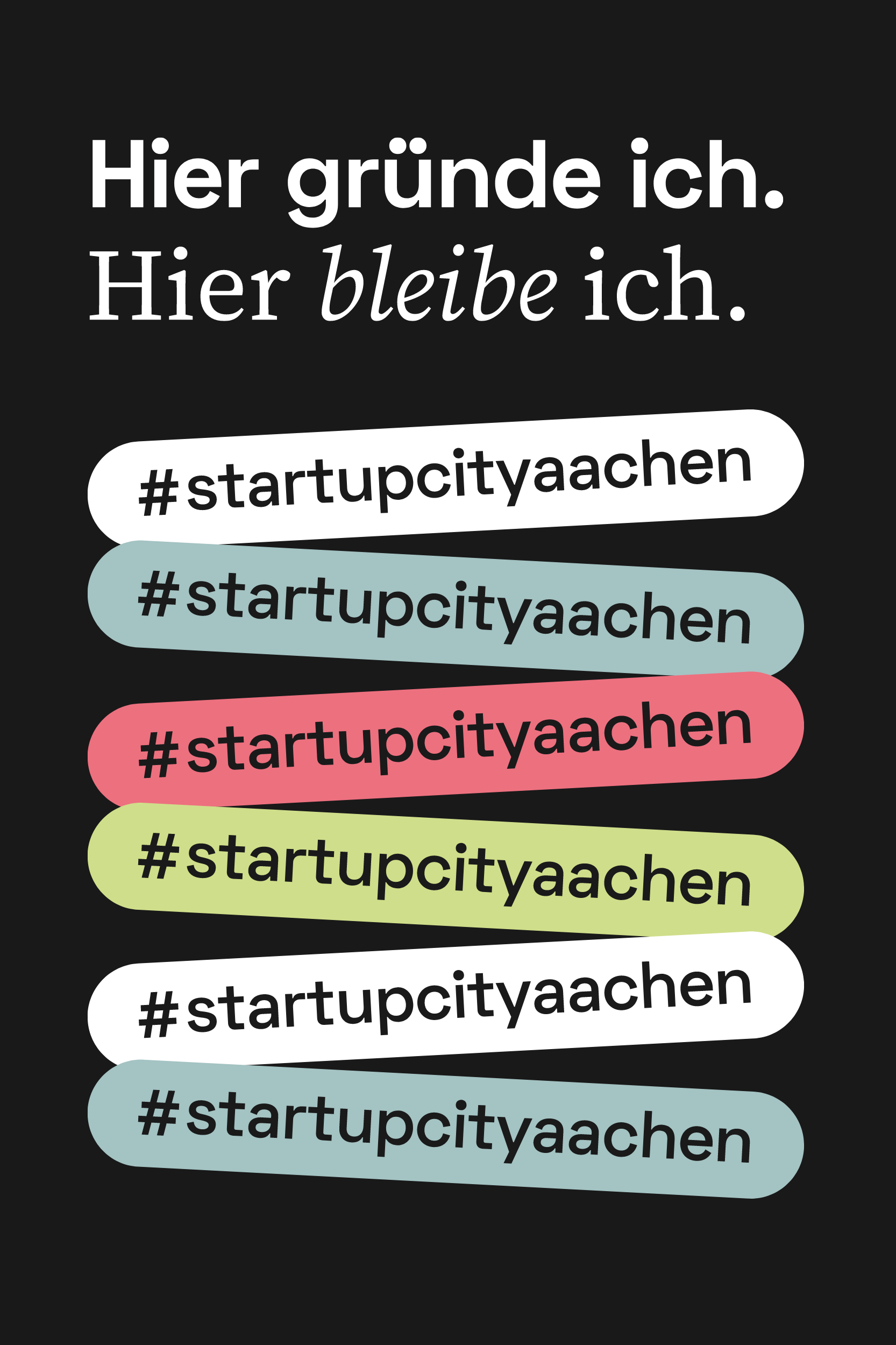 STARTUPCITY AACHEN REBELKO Aachen Corporate Design Branding Agentur Social Media Marketing Kampagne FRONT 2