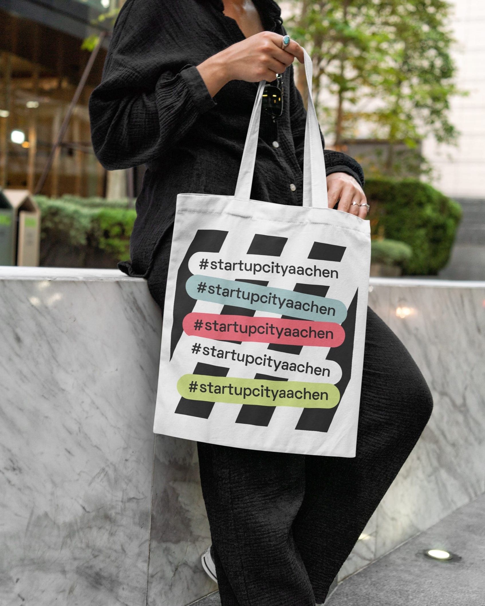 STARTUPCITY AACHEN REBELKO Aachen Corporate Design Branding Agentur Social Media Marketing Kampagne TOTE BAGS JUTEBEUTEL 1