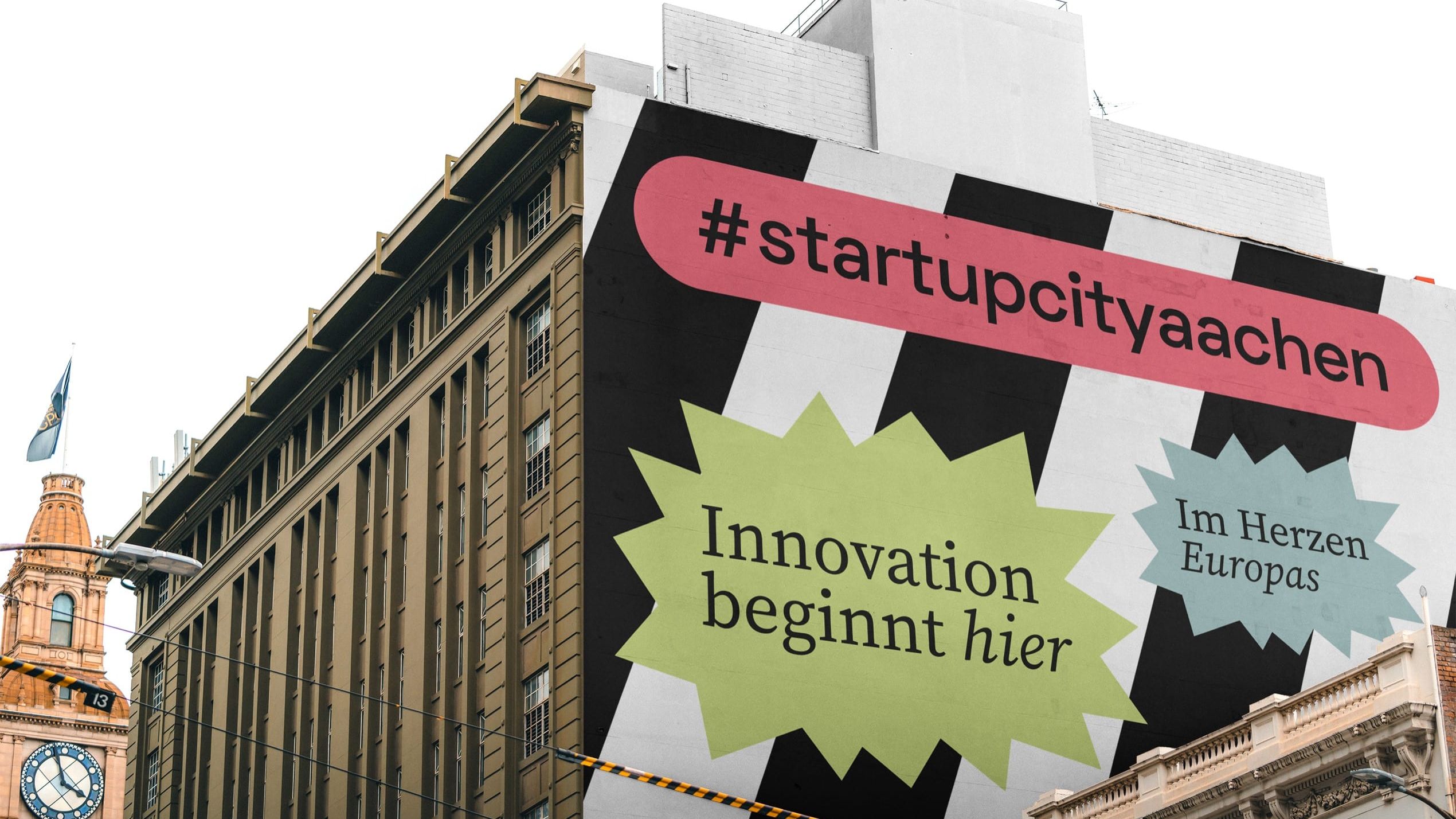 STARTUPCITY AACHEN REBELKO Aachen Corporate Design Branding Agentur Social Media Marketing Kampagne WALL 03